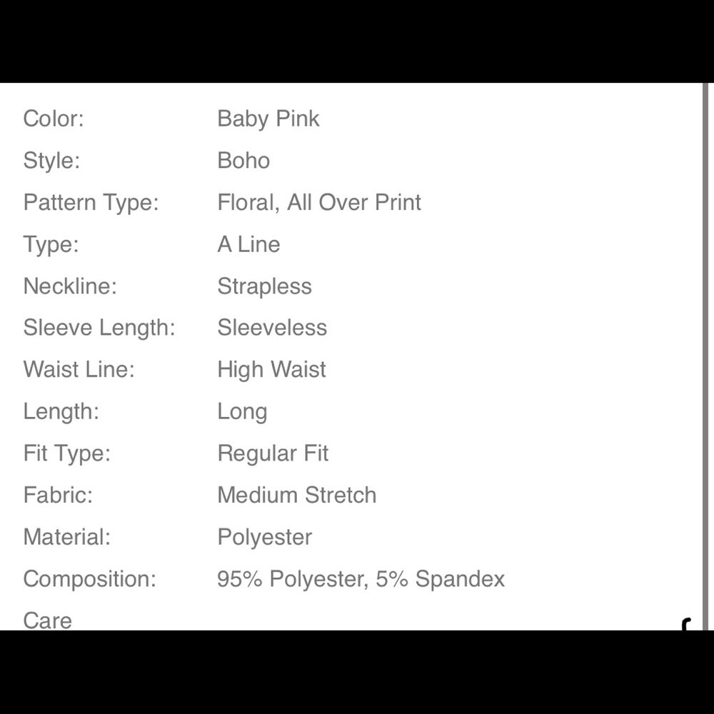 Boho Pink Floral Print Tube Maxi Dress - Picture 11 of 11